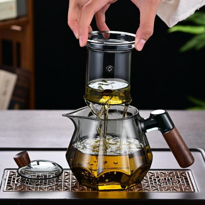 Thickened Glass Teapot Office Teapot High Temperature Teapot Tea Set Chinese Kung Fu Tea Set Coffee Pot Tea Filter