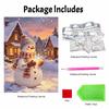 Christmas pearl painting art painting kit snowman village handmade diy home decoration painting