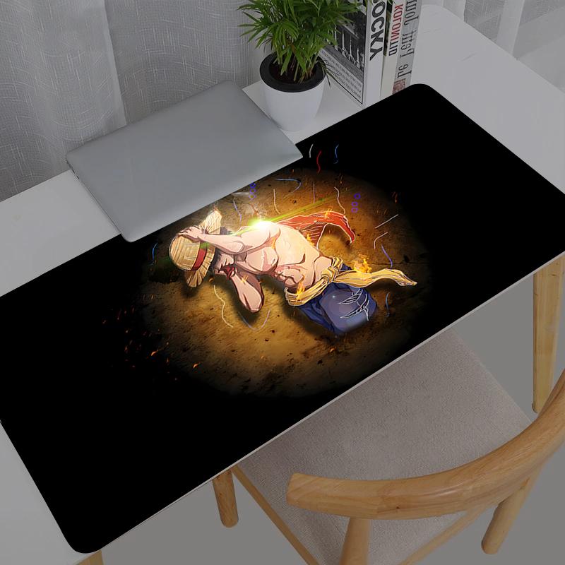 Mouse Pad One Piece Nika Luffy Gamer Notebook Games Mouse Pad XXL Keyboard Pad Large Mousepad Mouse Mat Gaming Desk Mat