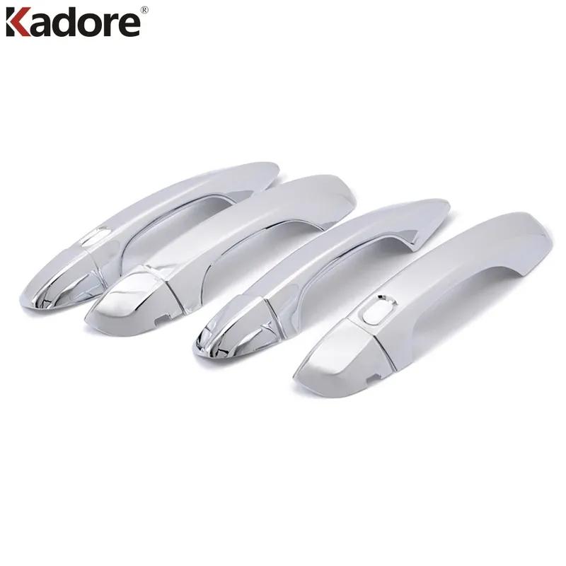 Door Handle Cover Trim For Volkswagen VW Tiguan 2017- Chrome Car Door Handle Catch Covers Overlay Accessories
