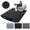 Cat Litter Mat Non Slip Big Pet Litter Box Filter Mat Double Layer Wear Resistant Waterproof Cat Litter Mat