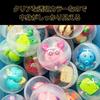 EINEY Transparent Capsules for Gachapon Empty Crane Clear Set of 100 Machines, Capsules, Garapon, Games, Approx. 32mm, Color,