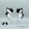 Handmade Plush Animal Ear Headband Cosplay Party Costume Accessory - Cute Dog Ears In White Beige Black