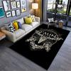 Gothic Deer Skull Art Carpet suitable as a non-slip mat for the living room or bedroom sofa