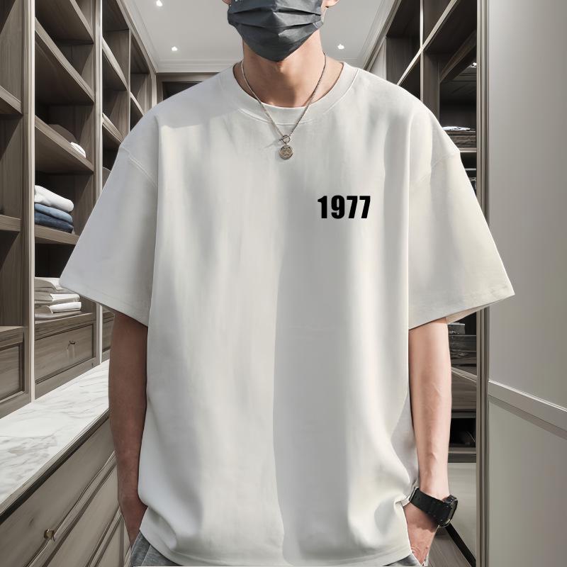 Premium Quality Unisex 100% Pure Cotton Short-Sleeved T-shirt, 240g Combed Cotton, Loose Fit