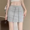 High-Waist Korean Style Summer Midi Skirt for Women - Sexy, Slimming, Drawstring, Bodycon, A-Line, Anti-Exposure Mini Skirt