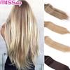 Women Clip In Hair Extension Straight One Piece Full Head Long Natural False Synthetic Hairpieces