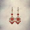 GemChic женские новые винтажные серьги из красного агата в китайском стиле этнические модные серьги-крючки на день рождения рождественский подарок на день рождения
