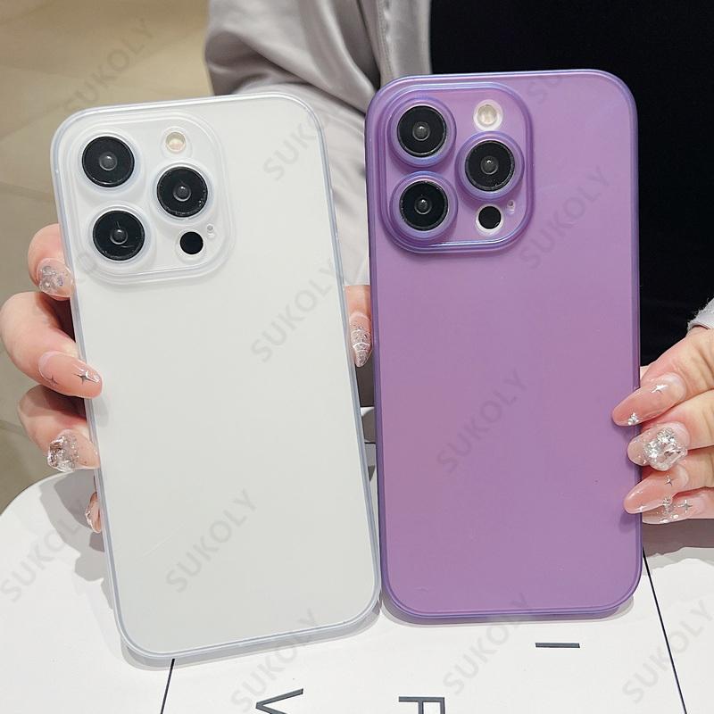 Однотонный ультратонкий матовый чехол для телефона для iPhone 17 Pro Max 17 Air 16 15 14 13 Прозрачная накладка Coque