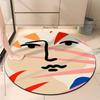 Круглый коврик для душа в ванной комнате, впитывающий диатомовую грязь, приветственный коврик для ног, прочный нескользящий коврик, идеально подходящий для входа в ванную комнату и домашнего использования