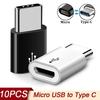 1/5/10 шт. Micro USB Female to Type C Male адаптер-конвертер для Android смартфона планшета USB-C зарядное устройство конвертер разъем