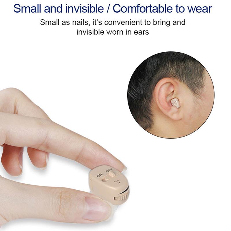 Слуховой аппарат Невидимый широкочастотный бесшумный суперминиатюрный слуховой аппарат для глухих