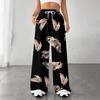 Women's Fashion Loose Drawstring Closed Waist Print  Casual Sports Pants Casual Pants