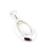 [H2584] - Серебряный кулон ручной работы «Мудрость» серебро с перламутром - 17x10 мм