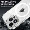 KEYSION Прозрачный чехол MagSafe для iPhone 15 14 Pro Max Прозрачный магнитный чехол для беспроводной зарядки iPhone 13 Pro Max