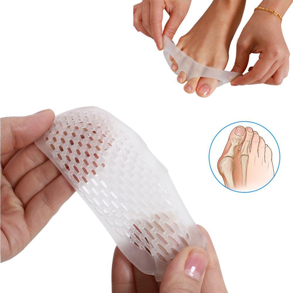 1 Pair Comfortable Feet Care Breathable Shoe Insert Soft Silicone Gel Toe Pads Insole
