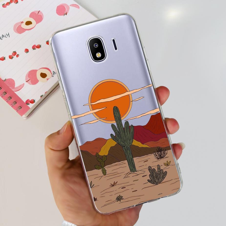 Чехол для Samsung Galaxy J4 2018 SM-J400F Роскошный Прозрачный Силиконовый Мягкий ТПУ Чехол для Телефона Для Samsung J4 Plus J4+ J415F Задняя Крышка Capa