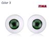 20mm 22mm 24mm Animal Accessories Real Like Baby Toy Realistic Dolls Eyes Half Round Hollow Eyeballs