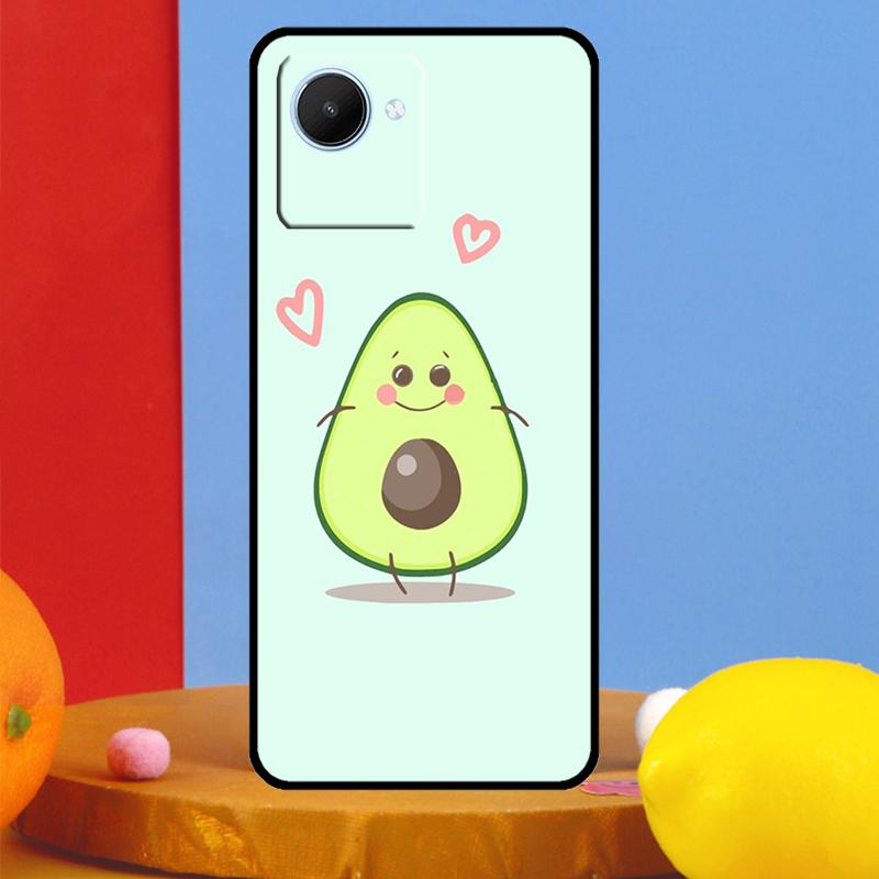 Милый мультяшный авокадо Фитнес Для Realme C55 C53 C67 C51 C35 C33 C31 C30 C25s C21Y GT Neo 6 5 9 10 11 12 Pro Plus Чехол