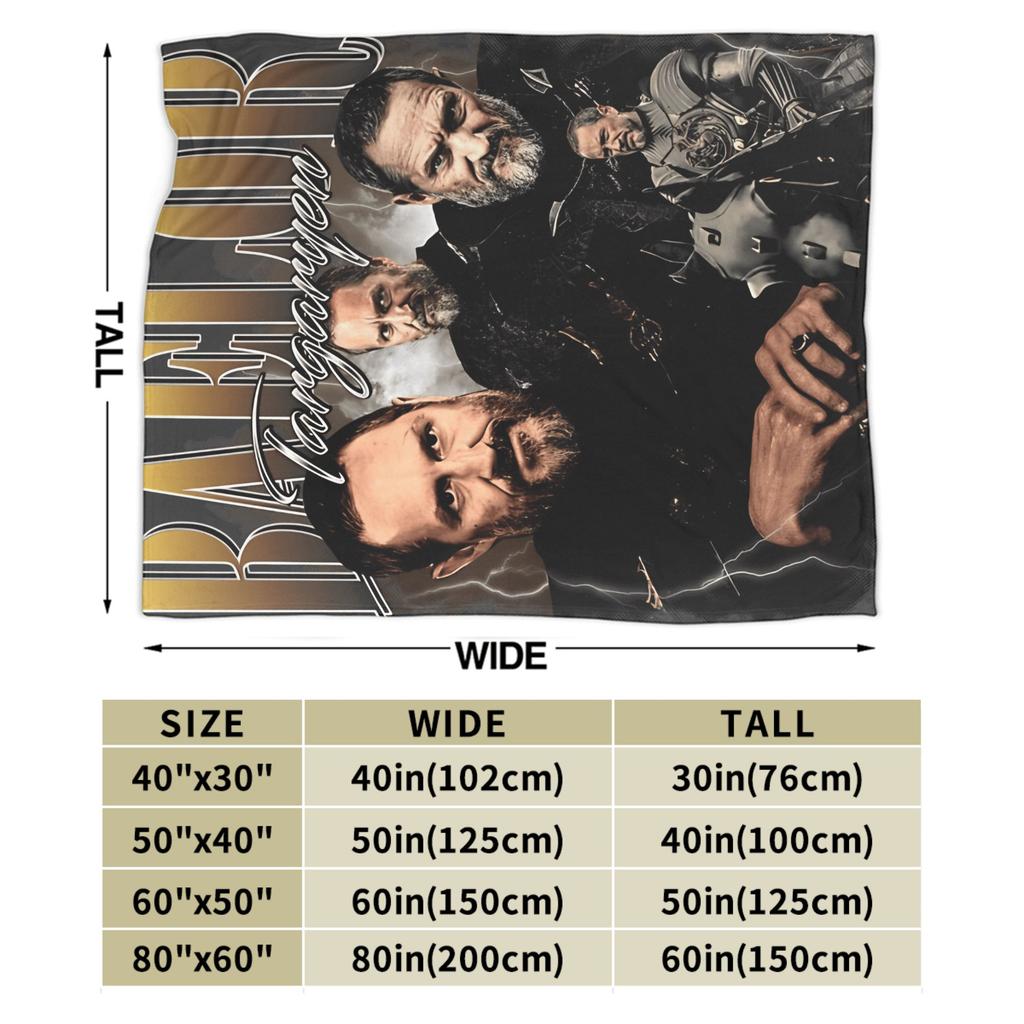 Warm Cozy Throw Blanket Camping Baelor Targaryen Blankets Flannel Bedspread For Outdoor Novelty Sofa Bed Cover