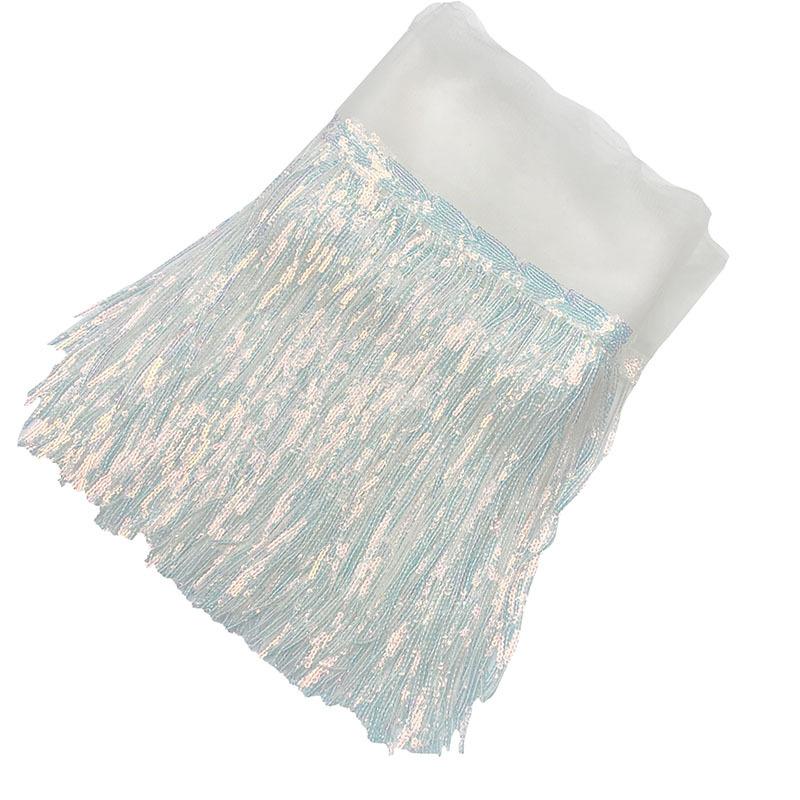 5 ярдов, 20 см, разноцветная блестящая бахрома для шитья одежды, кружевная отделка с кисточками, платье хула, рождественское украшение, аксессуары «сделай сам»