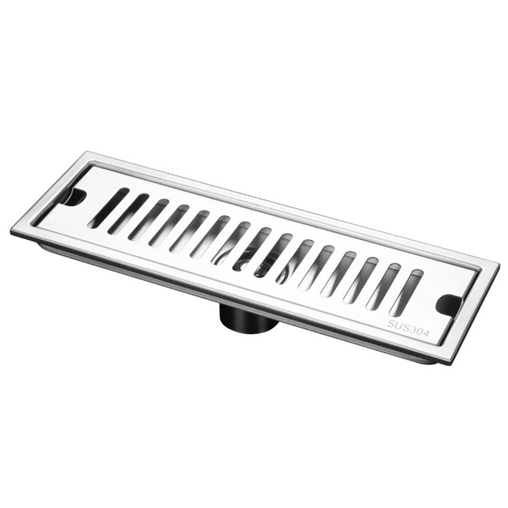 20-50cm Stainless Steel Shower Floor Drain with Strainer Cover Drain Filter Linear Floor Drain