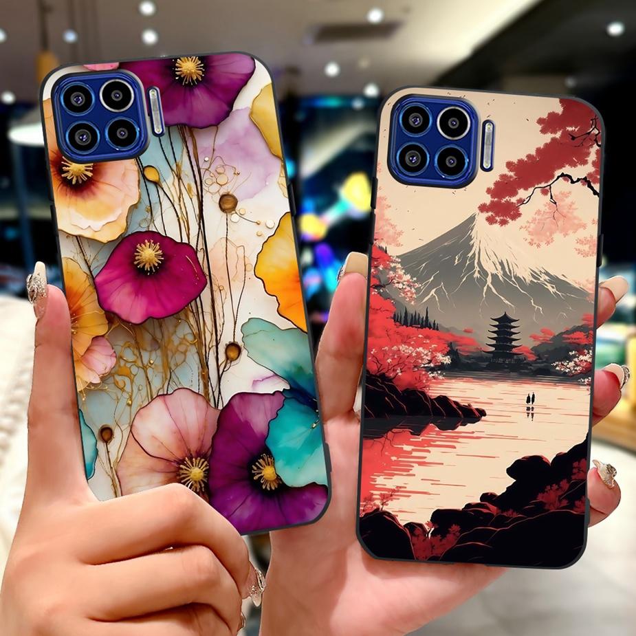 Для Motorola Moto One 5G Чехол Роскошный Модный Расписной Чехол 6.7'' Мягкий ТПУ Чехол для Телефона Для Motorola One MotoOne 5G Задняя Крышка Сумки