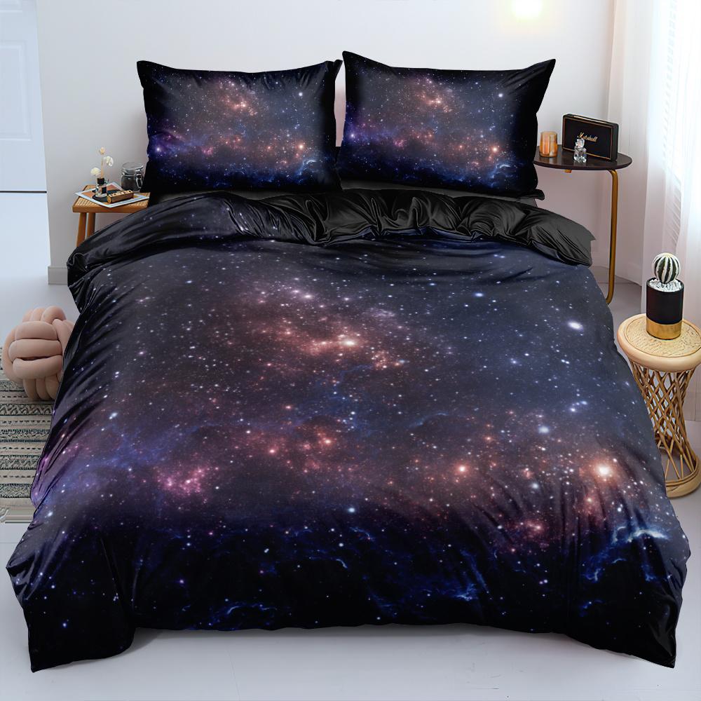 Комплект постельного белья Luxury Galaxy Dark Blue Twin Full Queen King Size, комплект постельного белья Shining Stars Starry Sky для детей и взрослых