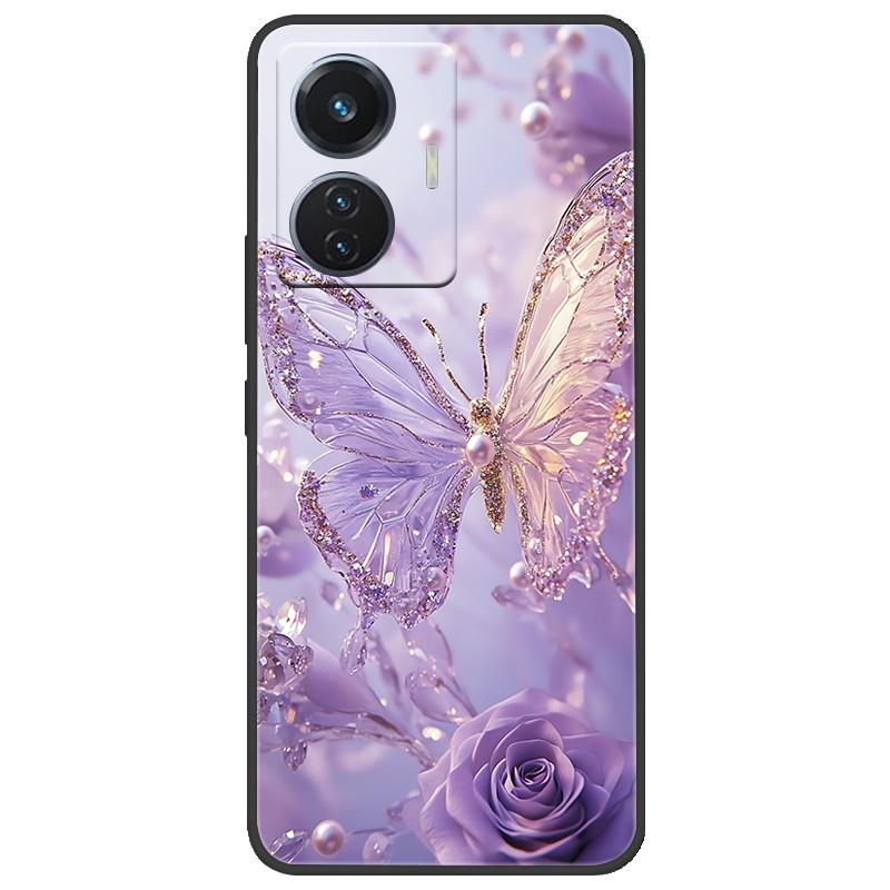 Для vivo T1 4G Y55 4G iQOO Z6 44 Вт V2153 Чехол Мраморный Мягкий Матовый Силиконовый Чехол на Заднюю Панель Для Vivo T1 44 Вт Полная Защита Чехол для Телефона