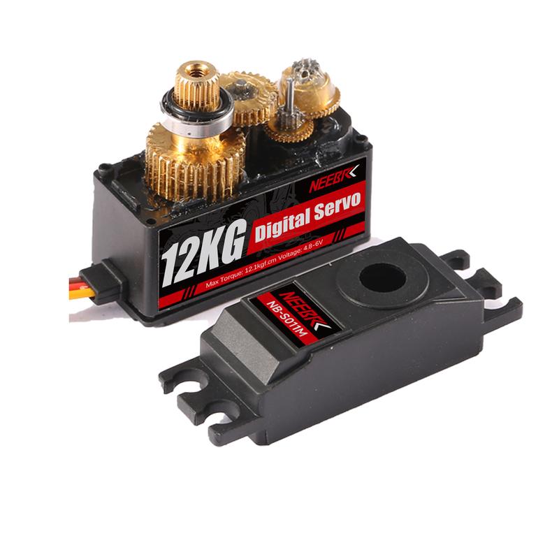 NEEBRC 12KG 23KG Metal Gear Digital Servo Short Body Low Profile High Torque for RC Car Truck Robot Boat Drone Toy Accessories