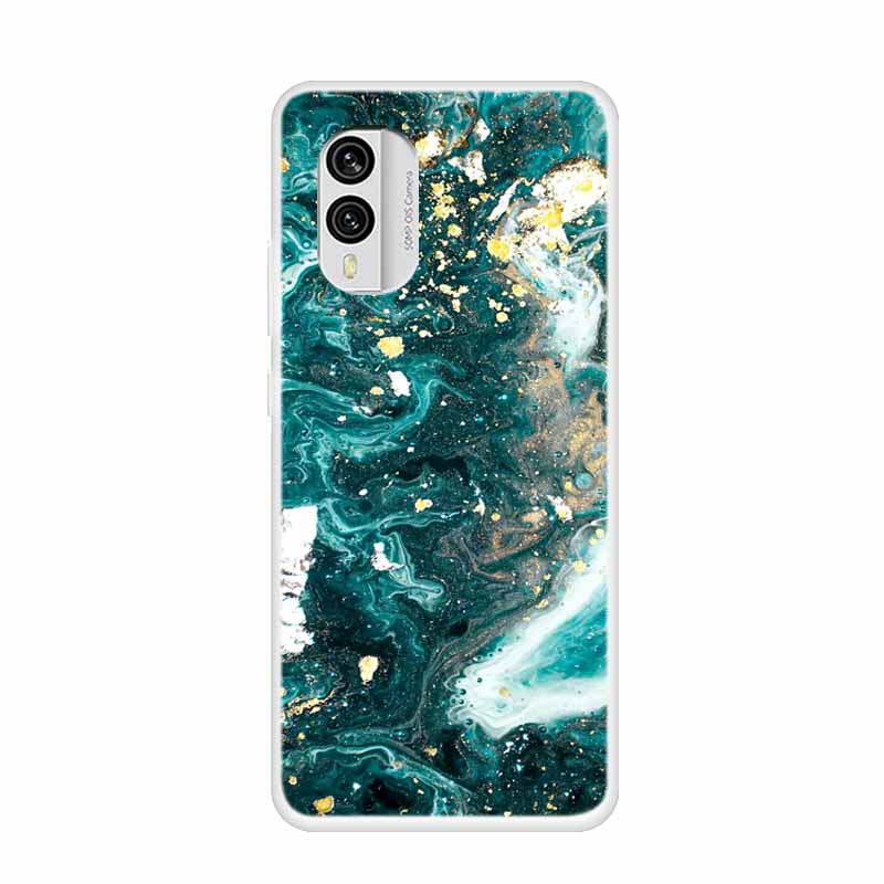For Nokia X30 5G Case C31 C20 C10 Clear Marble TPU Soft Silicone Print Cover for NOKIA C31 X 30 Transparent Para On for NokiaX30