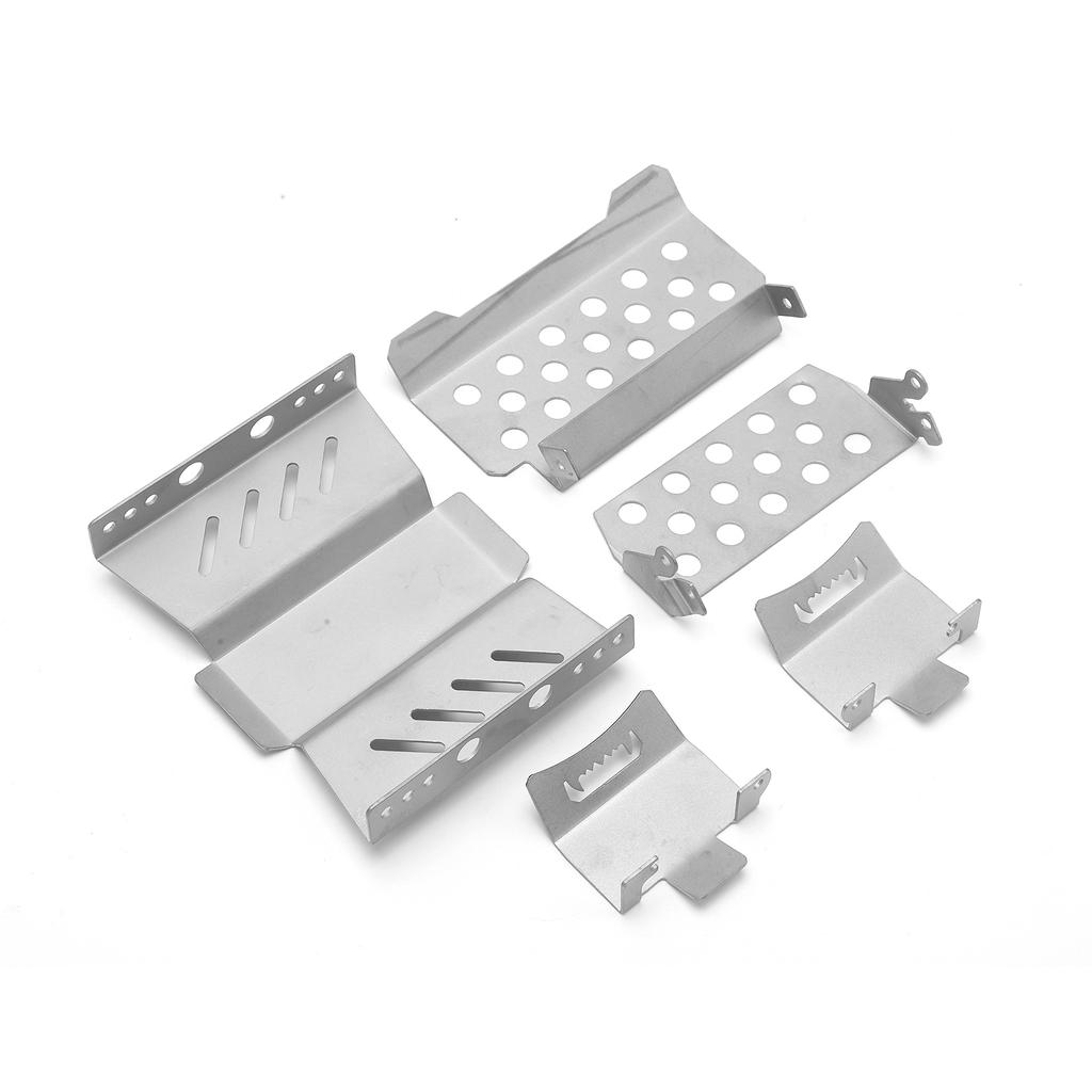 Комплект брони для шасси RC, портативное шасси RC из нержавеющей стали, устойчивое к коррозии и ударам