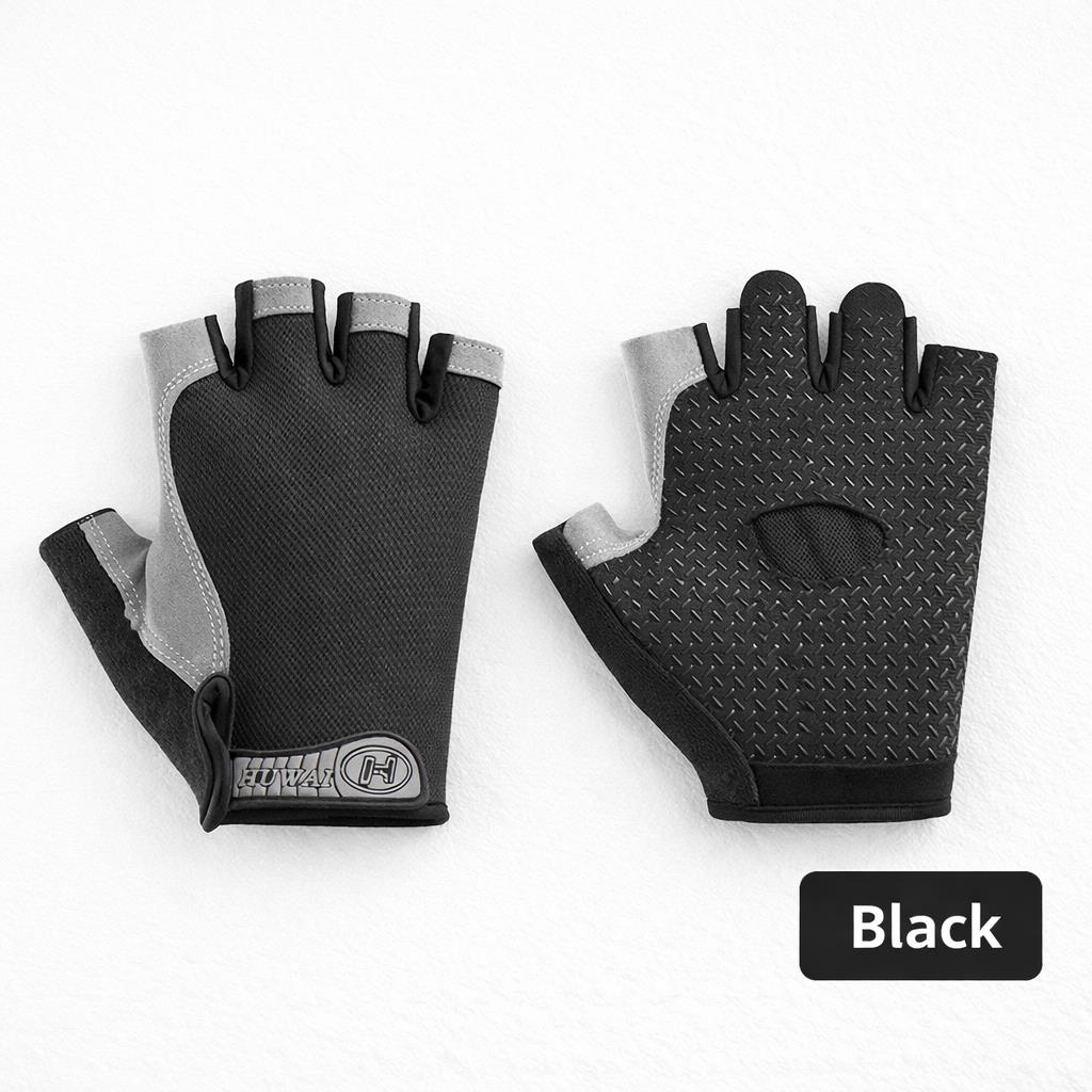Men Women Half Finger Cycling Gloves Anti Slip Breathable Sports Gloves for Gym Fitness Crossfit Exercise 6