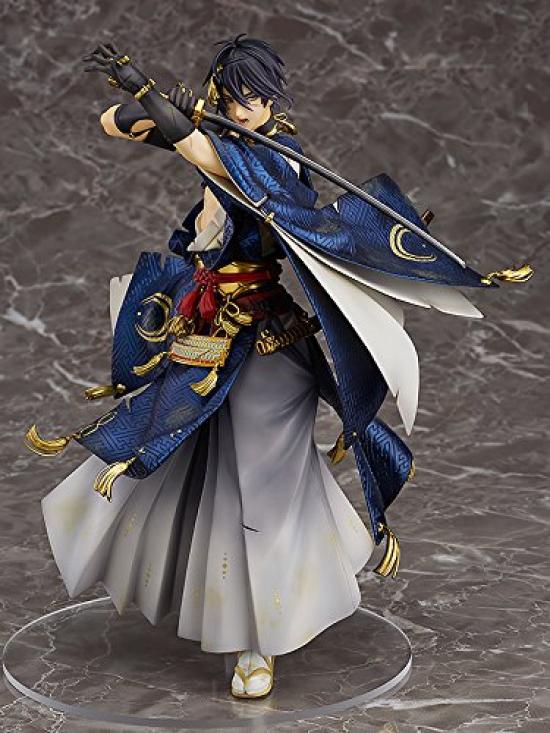Touken Ranbu Mikazuki Munechika Shinken Hissatsu, раскрашенная в масштабе готовая фигура - ОНЛАЙН- Версия. 1/8 АБС и ПВХ