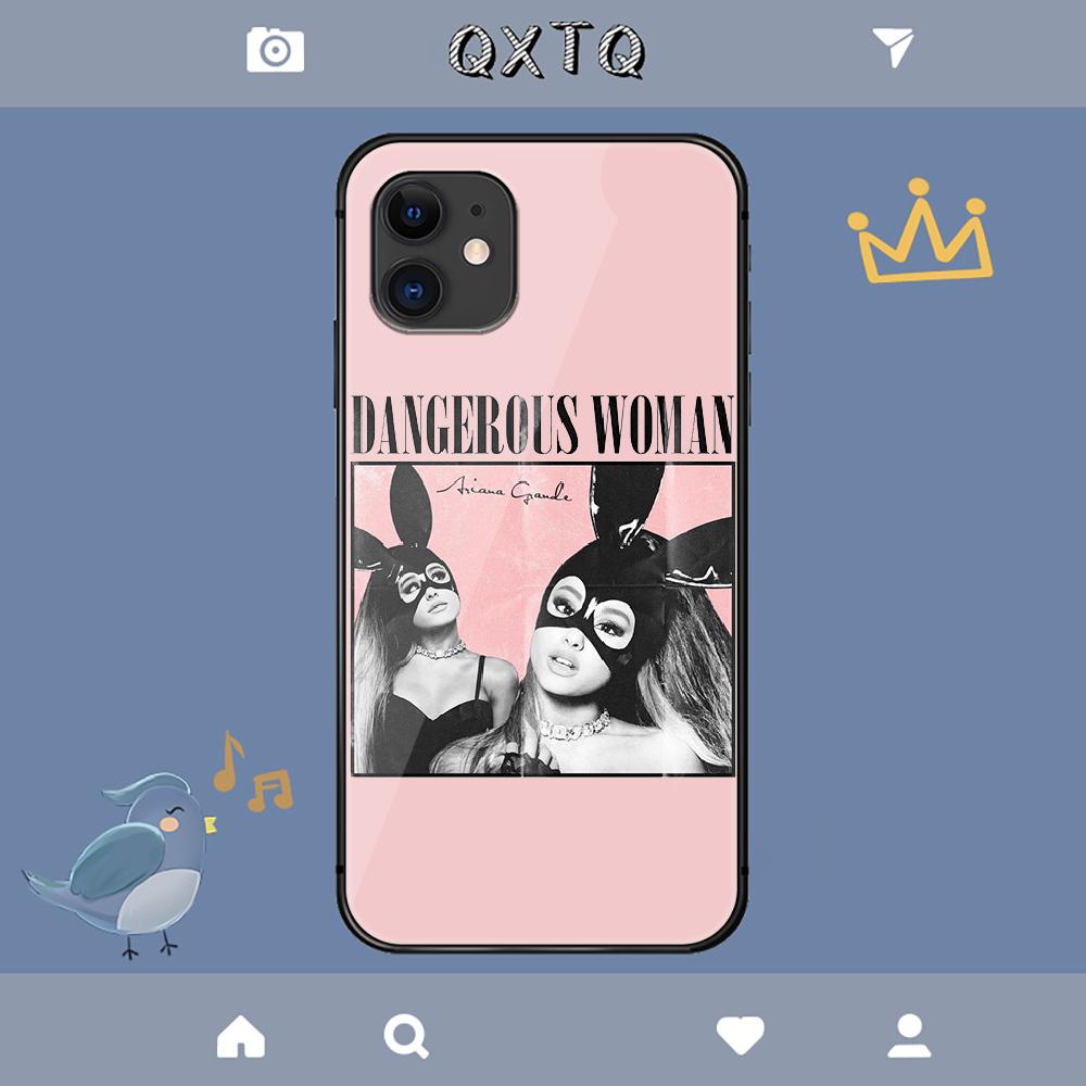 Чехол Ariana Grande Girl для iPhone Samsung Galaxy Redmi Note S 17 16 15 14 13 20 24 25 54 Pro Max Ultra Fe Крышка из закаленного стекла