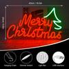 Merry Christmas Neon Sign for Wall Decor Neon Lights Signs for Bedroom Living Room Christmas Party Kids Room Bar Club