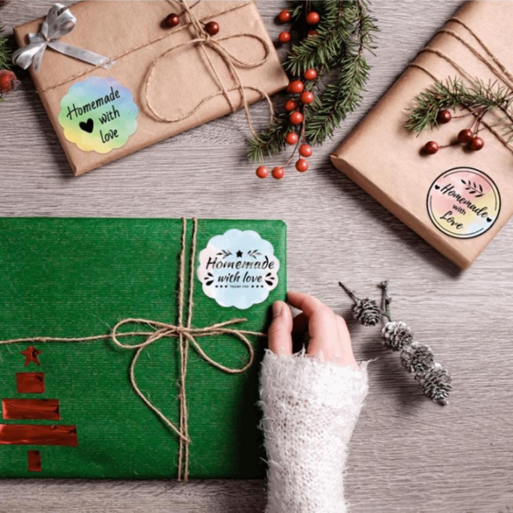 140pcs Tear-resistant Square Label Sticker Waterproof Printer Paper Portable Thermal Label Roll