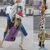 New 2025 Women's Printed Woolen Lapel Coat - Long-Sleeved European & American Autumn Fashion