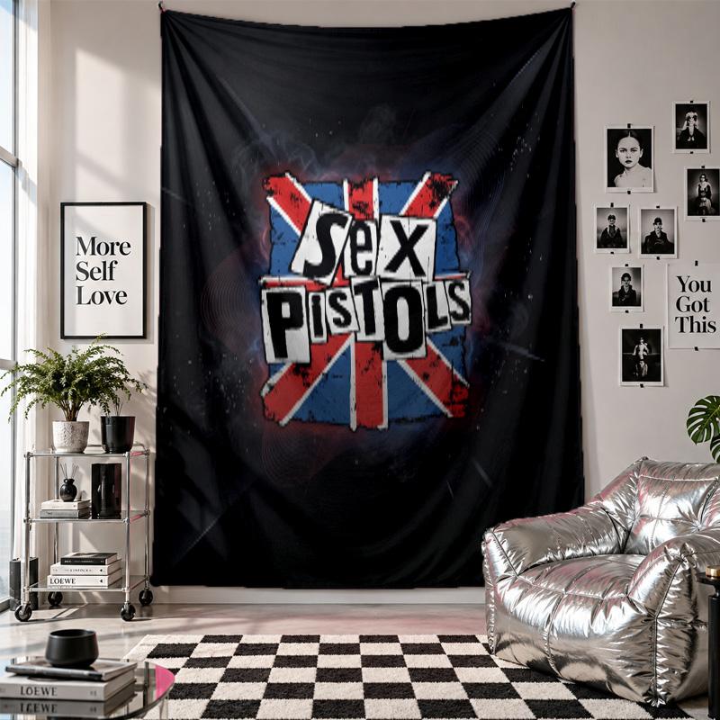 Sex Pistols Wall Tapestry Home Decor Wall Hanging Cloth for Bedroom Living Room Background