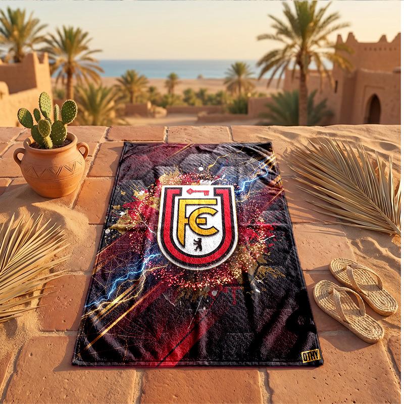 Union Berlin FC Print Microfiber Beach Towel Quick Dry Absorbent Large Towel For Beach Swimming Travel
