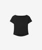 BASIKA Drape Short Sleeve T-Shirt (Black)