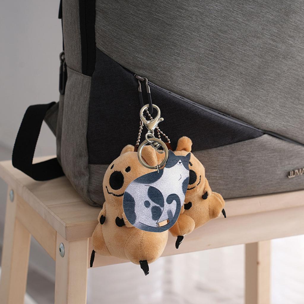 2 шт., подарочный брелок для пары, милый брелок с изображением животных, кота, енота, ежа, подарок на день Святого Валентина на Рождество, День матери