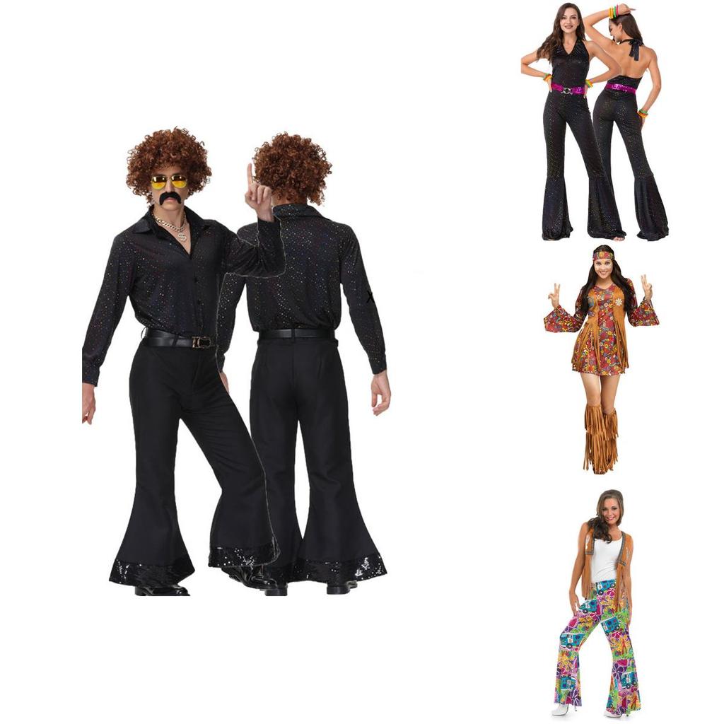 Стильный и красивый диско-костюм в стиле 70-х для взрослых. Приготовьтесь сиять!