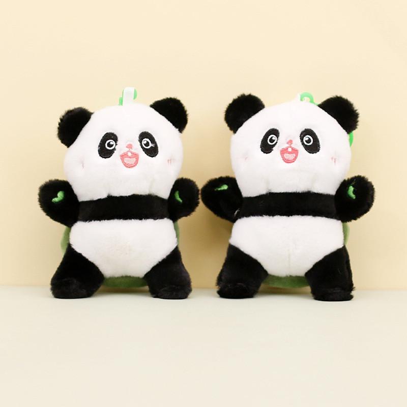 Adorable Chengdu Panda Plush Keychain Pp Cotton Filled Short Plush Collectible