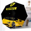 Складной зонт с принтом логотипа F-F-Ferrari, для улицы, отдыха и путешествий, прочная ткань зонта, подарок на день рождения и праздник