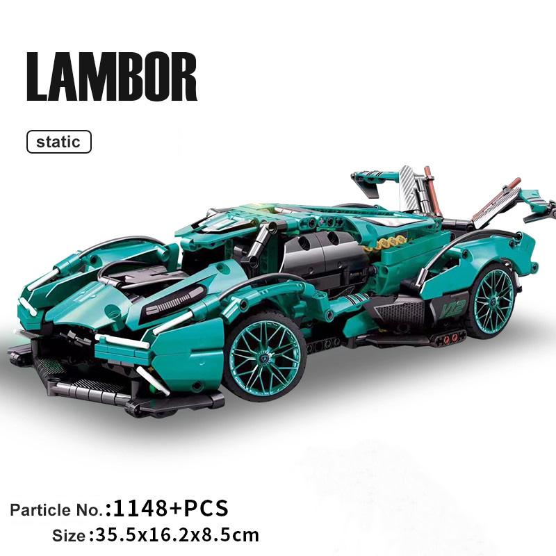 Lamborghinis Racing Car Building Block Set Assembly Sports Vehicle Model Fun Toy Bricks for Kids Gifts