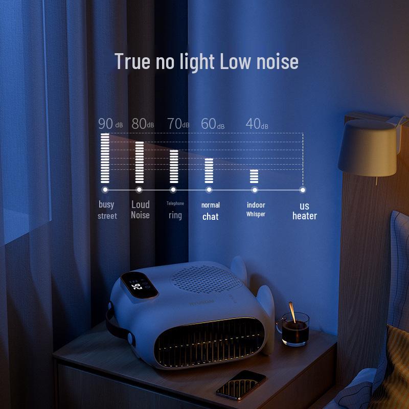 Hyundai Little Sun PTC Быстрый Нагрев Настольный Электрический Обогреватель - Энерго- и Экономичный Вентилятор Теплого Воздуха для Дома или Офиса.