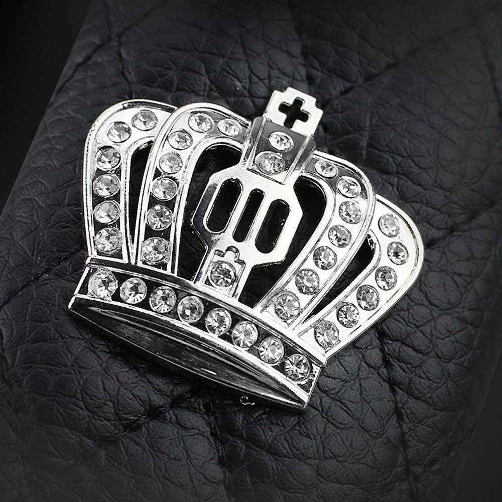 Крышка ручного тормоза Crown Diamond Crystal, крышка ручки переключения передач, чехол для ремня безопасности автомобиля, декор салона автомобиля