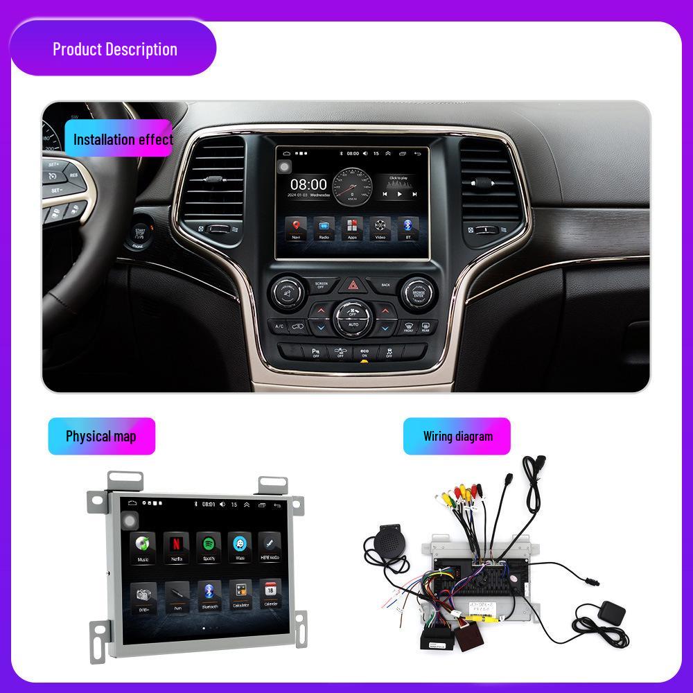 Совместимая 13-19 Dodge Ram Android Навигационная система с большим экраном и встроенной камерой заднего вида