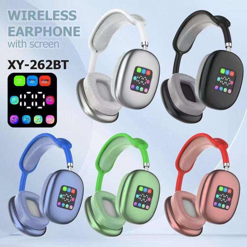 2025 P9 MAX Накладная Bluetooth-гарнитура с цифровым дисплеем и увеличенным временем работы в режиме ожидания